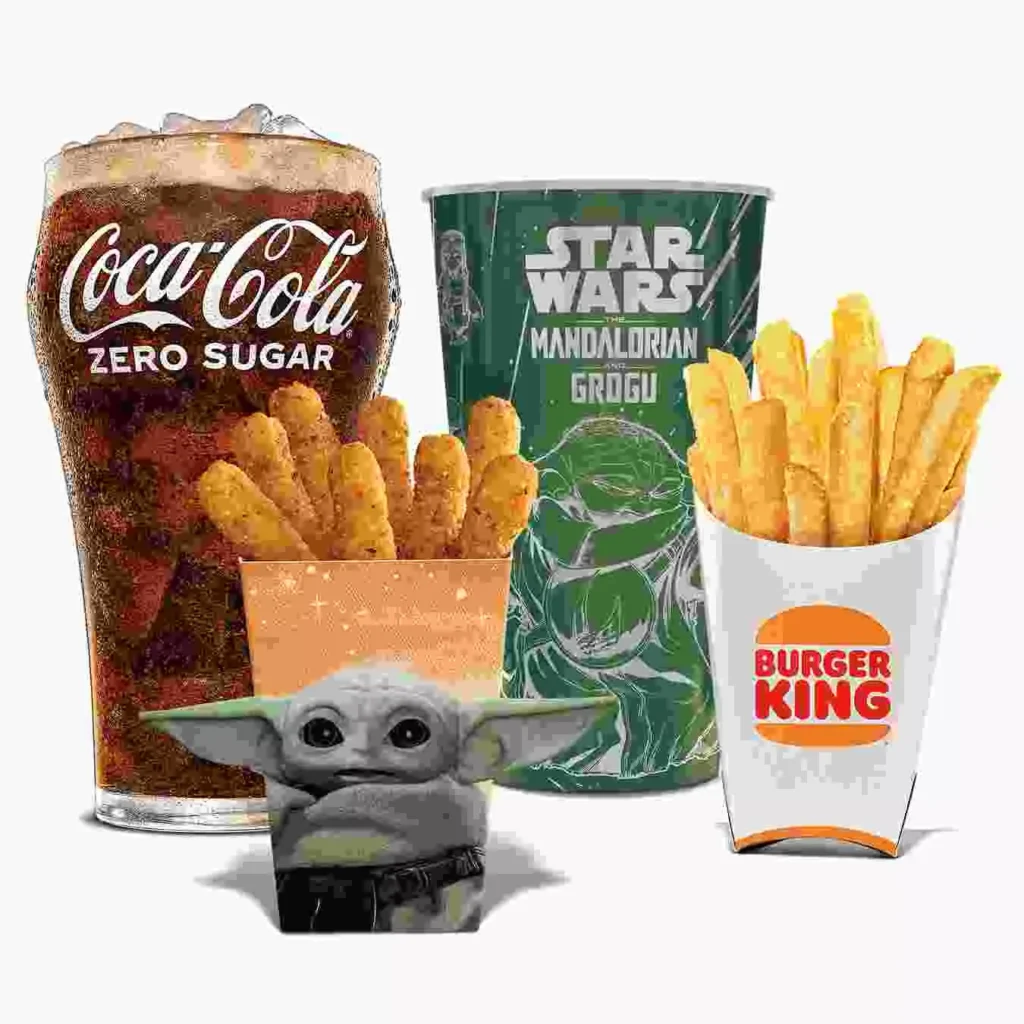 12 Pc. Grogu's Garlic Chicken Fries with Collectible Cup Medium Combo